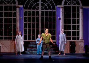 John Paul Soto as Peter Pan (foreground) and in background from left to right, Kelly  Photo